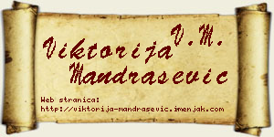 Viktorija Mandrašević vizit kartica